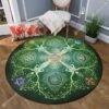 Key To Heaven Round Carpet Floor Rug Living Room Bedroom Decor Round Area Rug Carpet