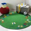 Kid Garden Round Carpet Floor Rug Living Room Bedroom Decor Round Area Rug Carpet