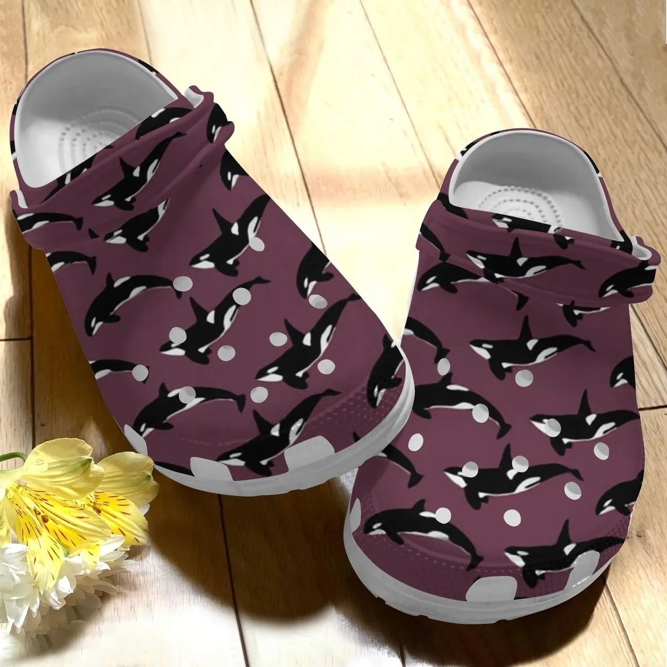 Killer Whale Personalize Clog Custom Crocs Fashionstyle Comfortable For Women Men Kid Print 3D Whitesole Killer Killer Whale Personalize Clog Custom Crocs Fashionstyle Comfortable For Women Men Kid Print 3D Whitesole Killer