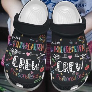 Kindergarten Crew Personalized Clog Custom Crocs Comfortablefashion Style Comfortable For Women Men Kid Print 3D