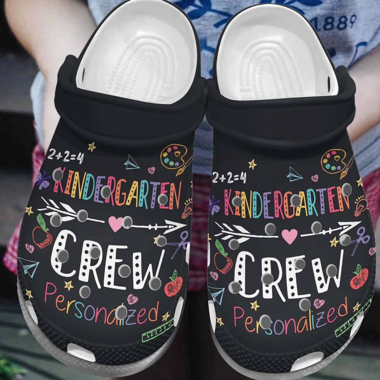 Kindergarten Crew Personalized Clog Custom Crocs Comfortablefashion Style Comfortable For Women Men Kid Print 3D Kindergarten Crew Personalized Clog Custom Crocs Comfortablefashion Style Comfortable For Women Men Kid Print 3D