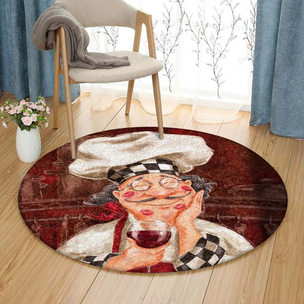 Kiss The Cook Round Carpet Floor Rug Living Room Bedroom Decor Round Area Rug Carpet Kiss The Cook Round Carpet Floor Rug Living Room Bedroom Decor Round Area Rug Carpet