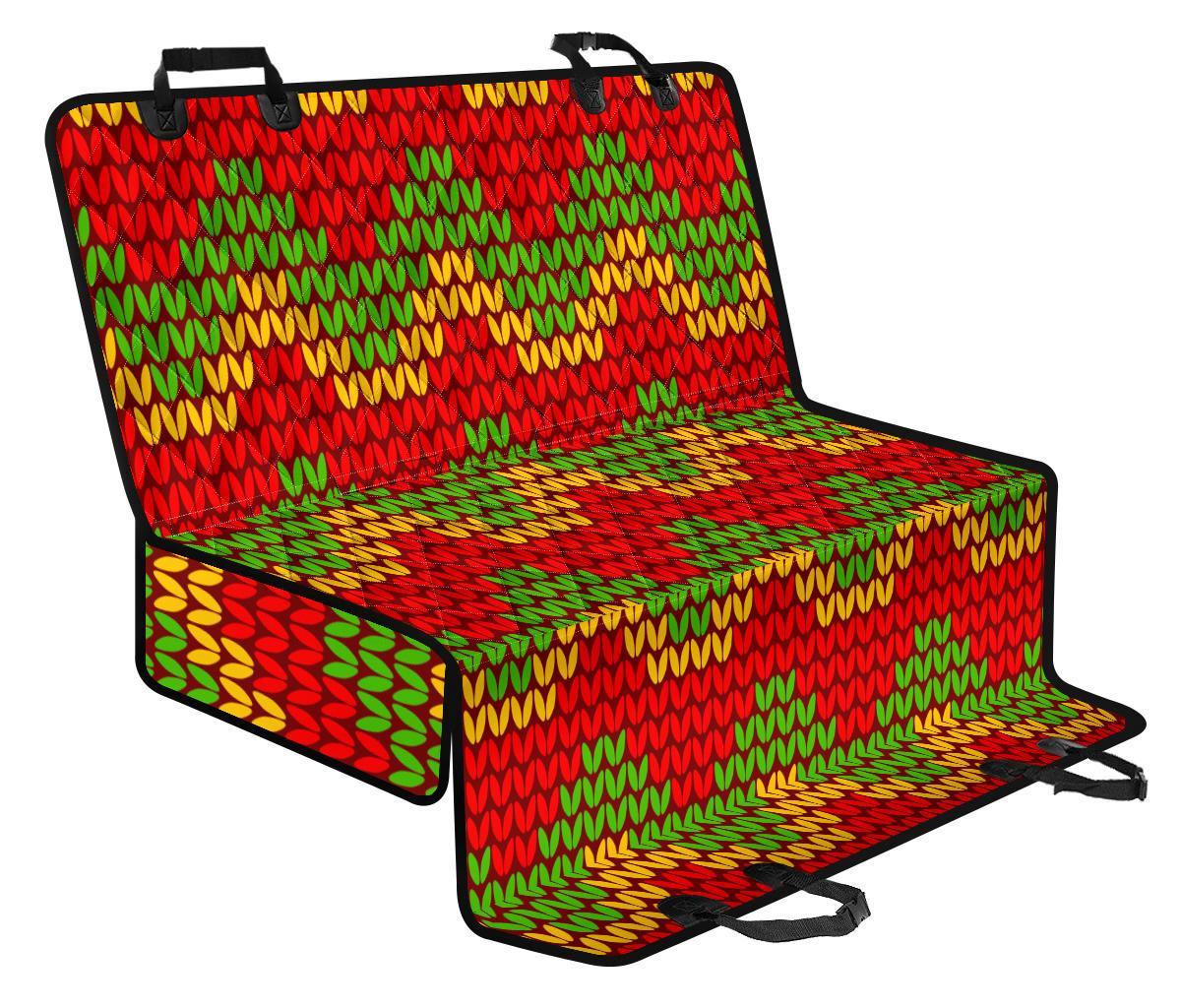Knitted Reggae Pattern Print Pet Car Back Seat Cover - ec454016b44f Knitted Reggae Pattern Print Pet Car Back Seat Cover - ec454016b44f