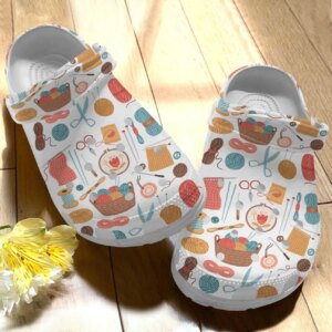 Knitting Personalize Clog Custom Crocs Fashionstyle Comfortable For Women Men Kid Print 3D Just Love Handicraft