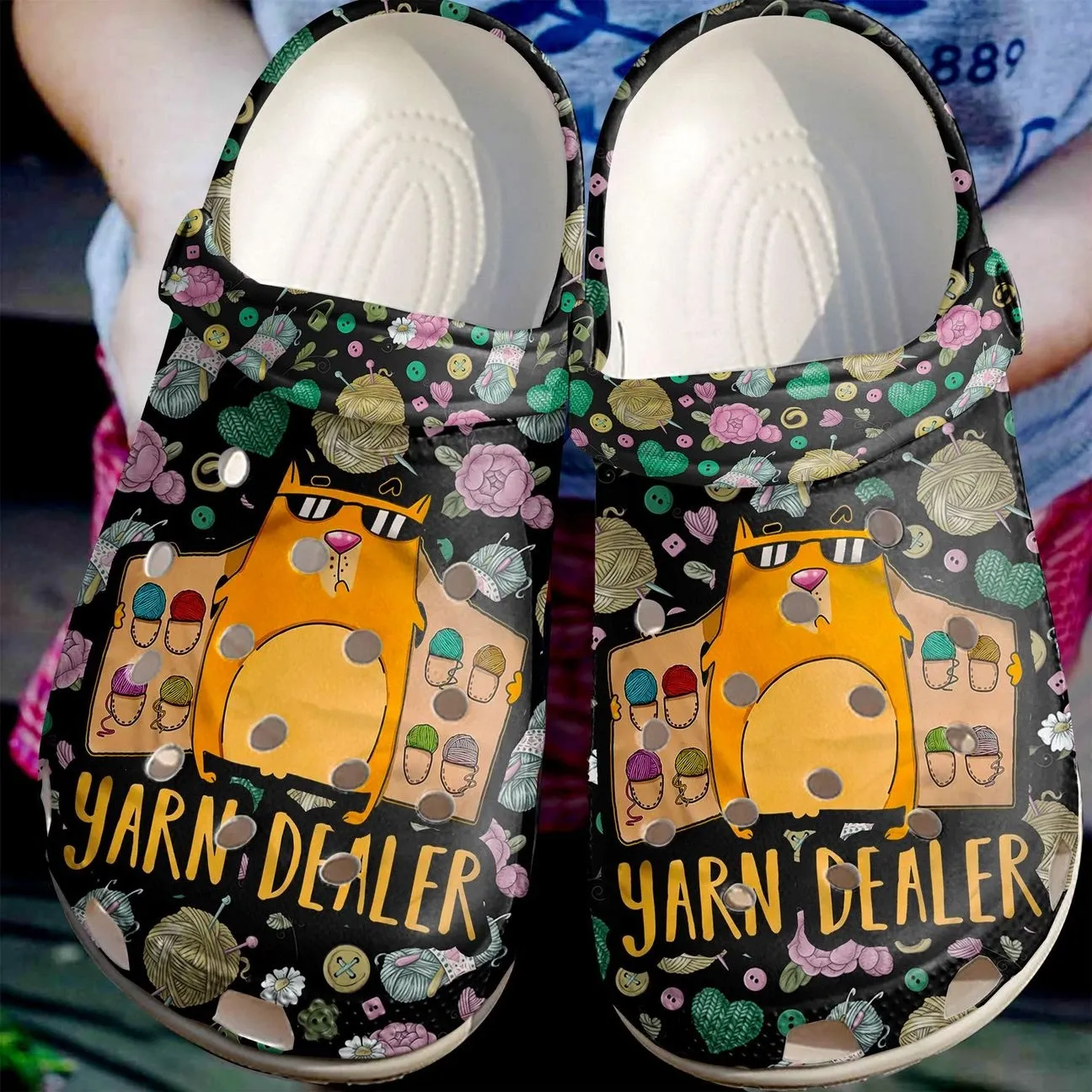 Knitting Personalize Clog Custom Crocs Fashionstyle Comfortable For Women Men Kid Print 3D Yarn Dealer Knitting Personalize Clog Custom Crocs Fashionstyle Comfortable For Women Men Kid Print 3D Yarn Dealer