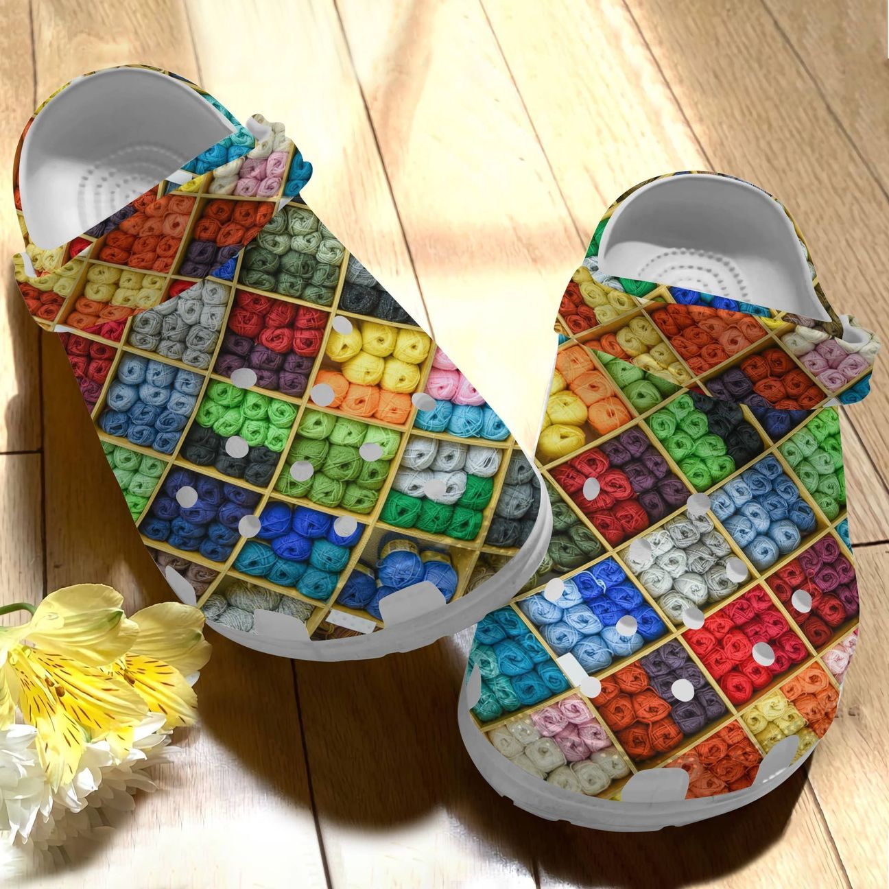 Knitting Personalize Clog Custom Crocs Fashionstyle Comfortable For Women Men Kid Print 3D Yarn V1 Knitting Personalize Clog Custom Crocs Fashionstyle Comfortable For Women Men Kid Print 3D Yarn V1