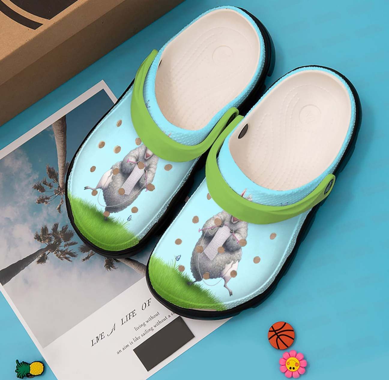 Knitting Personalized Clog Custom Crocs Comfortablefashion Style Comfortable For Women Men Kid Print 3D Funny Sheep Knitting Personalized Clog Custom Crocs Comfortablefashion Style Comfortable For Women Men Kid Print 3D Funny Sheep