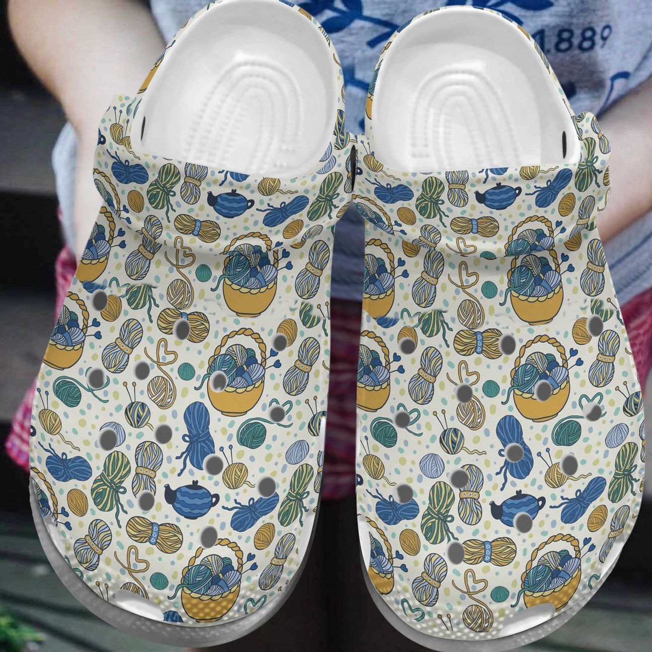 Knitting Personalized Clog Custom Crocs Comfortablefashion Style Comfortable For Women Men Kid Print 3D Knitters Gonna Knit Knitting Personalized Clog Custom Crocs Comfortablefashion Style Comfortable For Women Men Kid Print 3D Knitters Gonna Knit