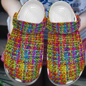 Knitting Personalized Clog Custom Crocs Comfortablefashion Style Comfortable For Women Men Kid Print 3D Knitting