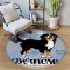 Knowledge Of Bernese Mountain Round Carpet Floor Rug Living Room Bedroom Decor Round Area Rug Carpet