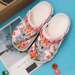 Koala Lover Sku 1531 Crocs Crocband Clog Comfortable For Mens Womens Classic Clog Water Shoes