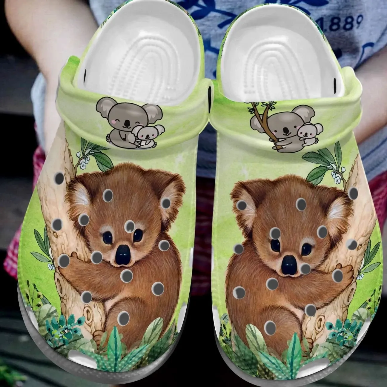 Koala Personalized Clog Custom Crocs Comfortablefashion Style Comfortable For Women Men Kid Print 3D Baby Koala Koala Personalized Clog Custom Crocs Comfortablefashion Style Comfortable For Women Men Kid Print 3D Baby Koala