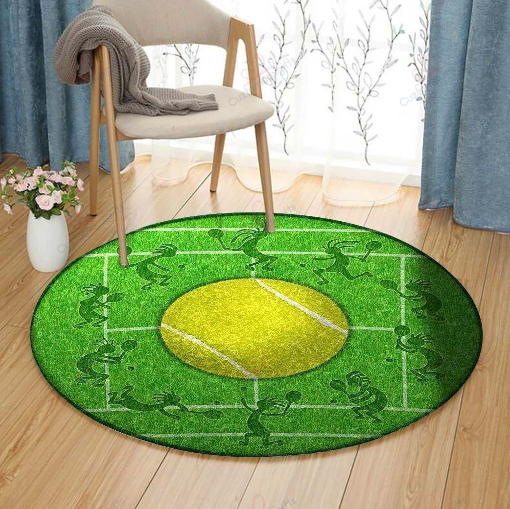 Kokopelli Tennis Round Carpet Floor Rug Living Room Bedroom Decor Round Area Rug Carpet Kokopelli Tennis Round Carpet Floor Rug Living Room Bedroom Decor Round Area Rug Carpet