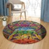Kundalini Round Carpet Floor Rug Living Room Bedroom Decor Round Area Rug Carpet