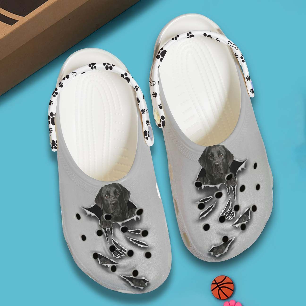 Labrador Personalized Clog Custom Crocs Comfortablefashion Style Comfortable For Women Men Kid Print 3D Grey Scratch Labrador Personalized Clog Custom Crocs Comfortablefashion Style Comfortable For Women Men Kid Print 3D Grey Scratch