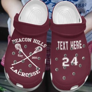 Lacrosse Personalized Clog Custom Crocs Comfortablefashion Style Comfortable For Women Men Kid Print 3D Beacon Hills Lacrosse