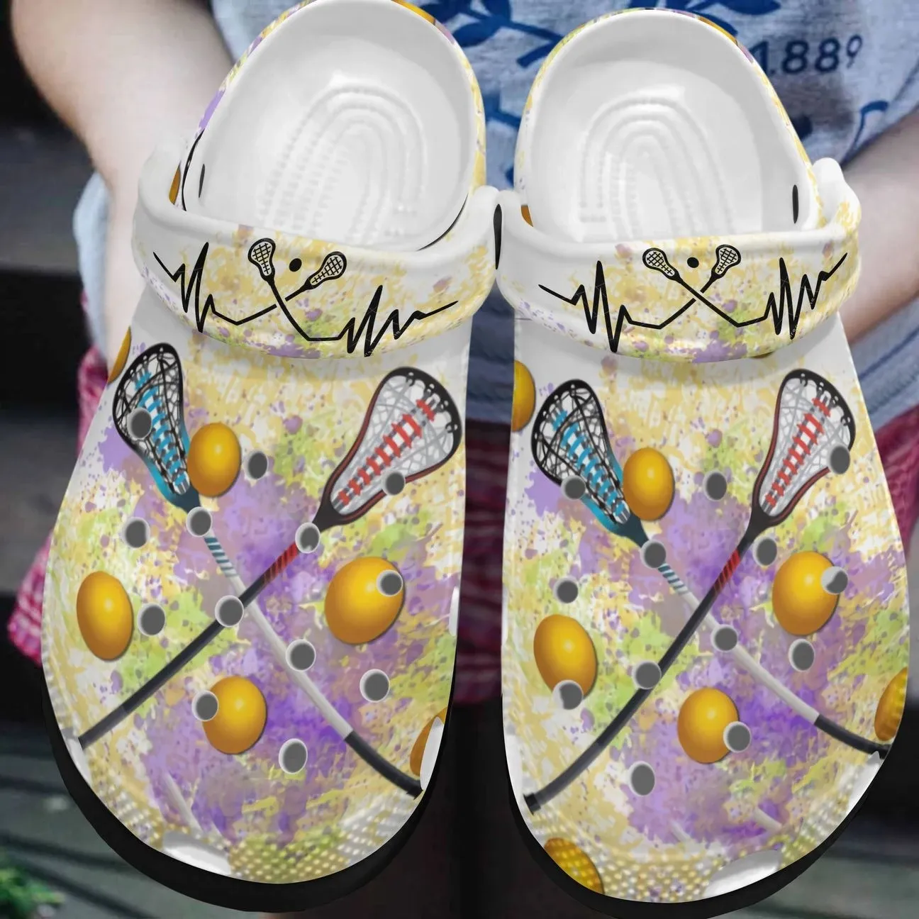 Lacrosse Personalized Clog Custom Crocs Comfortablefashion Style Comfortable For Women Men Kid Print 3D Colorflul Lacrosse Lacrosse Personalized Clog Custom Crocs Comfortablefashion Style Comfortable For Women Men Kid Print 3D Colorflul Lacrosse