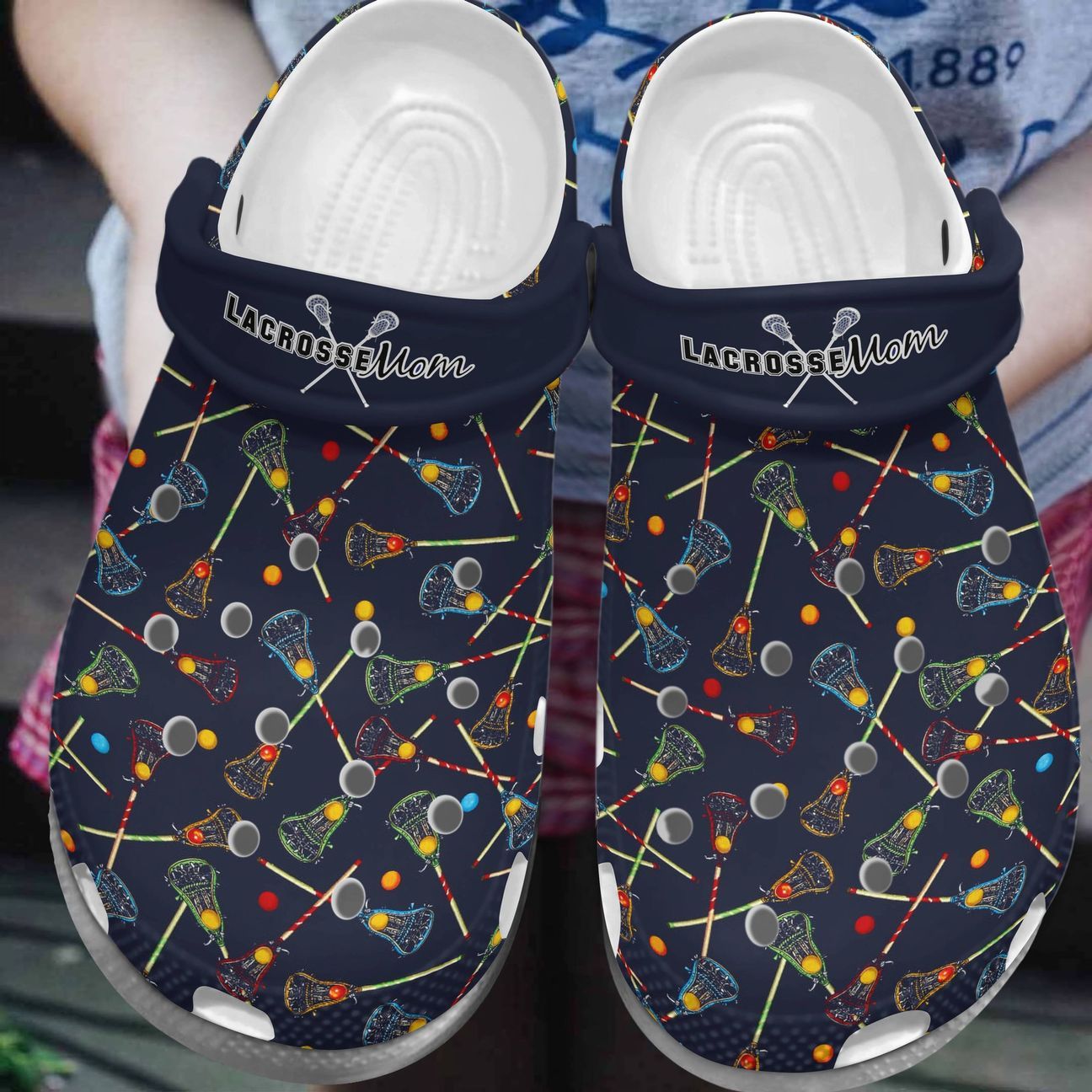 Lacrosse Personalized Clog Custom Crocs Comfortablefashion Style Comfortable For Women Men Kid Print 3D Lacrosse Mom Lacrosse Personalized Clog Custom Crocs Comfortablefashion Style Comfortable For Women Men Kid Print 3D Lacrosse Mom