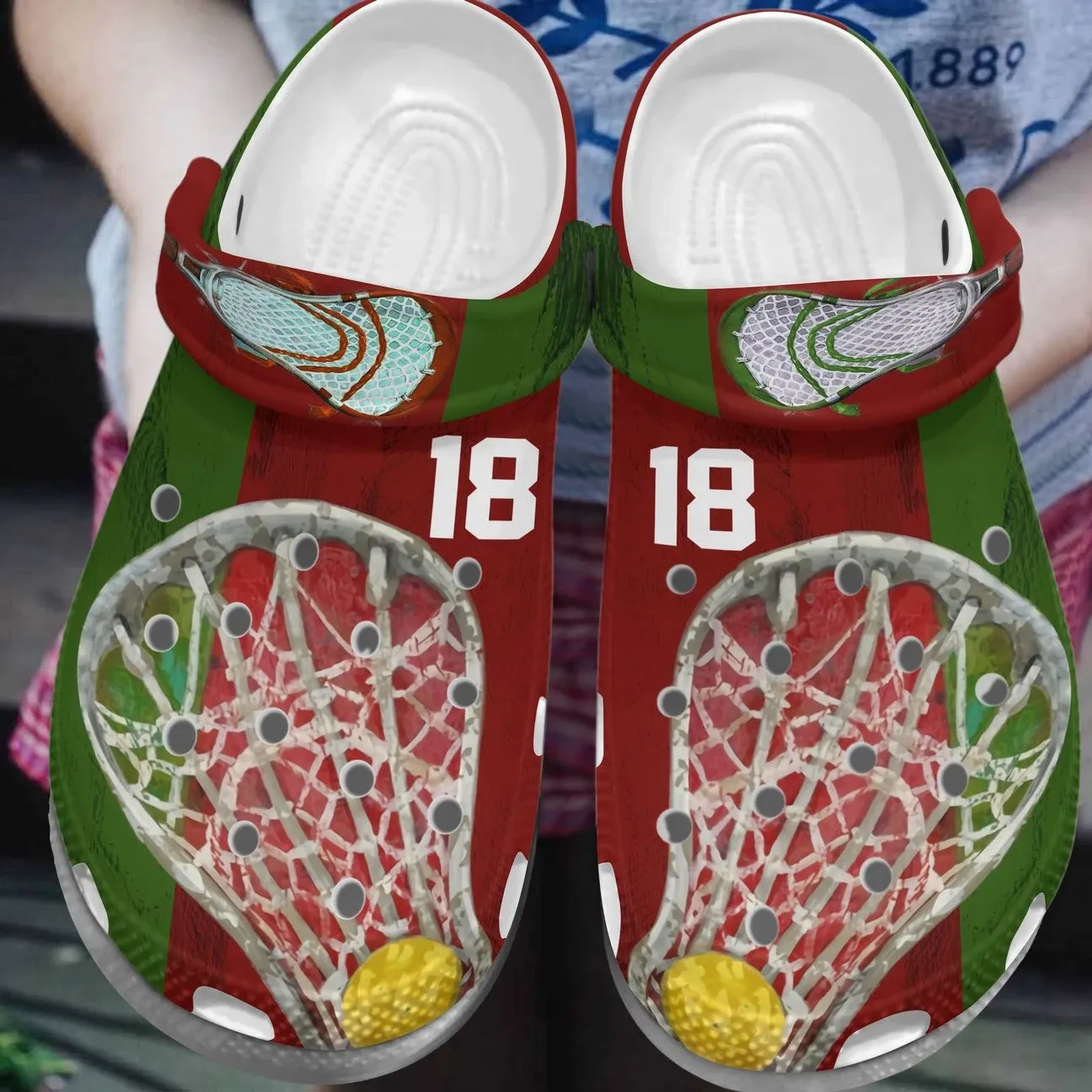 Lacrosse Personalized Clog Custom Crocs Comfortablefashion Style Comfortable For Women Men Kid Print 3D Lacrosse Stick Lacrosse Personalized Clog Custom Crocs Comfortablefashion Style Comfortable For Women Men Kid Print 3D Lacrosse Stick