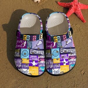 Lacrosse Personalized Clog Custom Crocs Comfortablefashion Style Comfortable For Women Men Kid Print 3D Love Lacrosse
