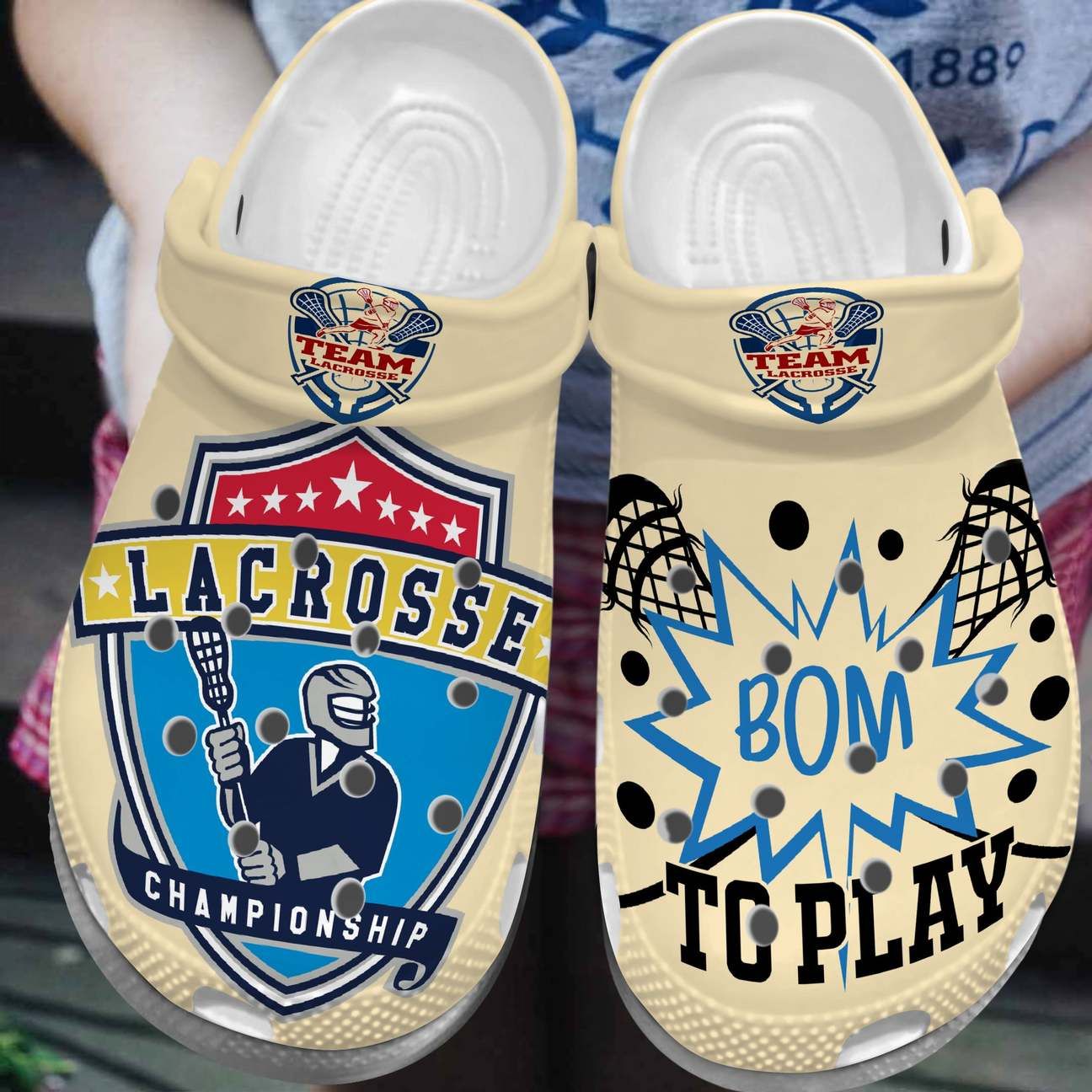 Lacrosse Personalized Clog Custom Crocs Comfortablefashion Style Comfortable For Women Men Kid Print 3D Lovely Lacrosse Champion Lacrosse Personalized Clog Custom Crocs Comfortablefashion Style Comfortable For Women Men Kid Print 3D Lovely Lacrosse Champion