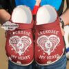 Lacrosse Personalized My Heart Sku 1549 Crocs Crocband Clog Comfortable For Mens Womens Classic Clog Water Shoes