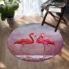 Ladies In Pink Round Carpet Floor Rug Living Room Bedroom Decor Round Area Rug Carpet