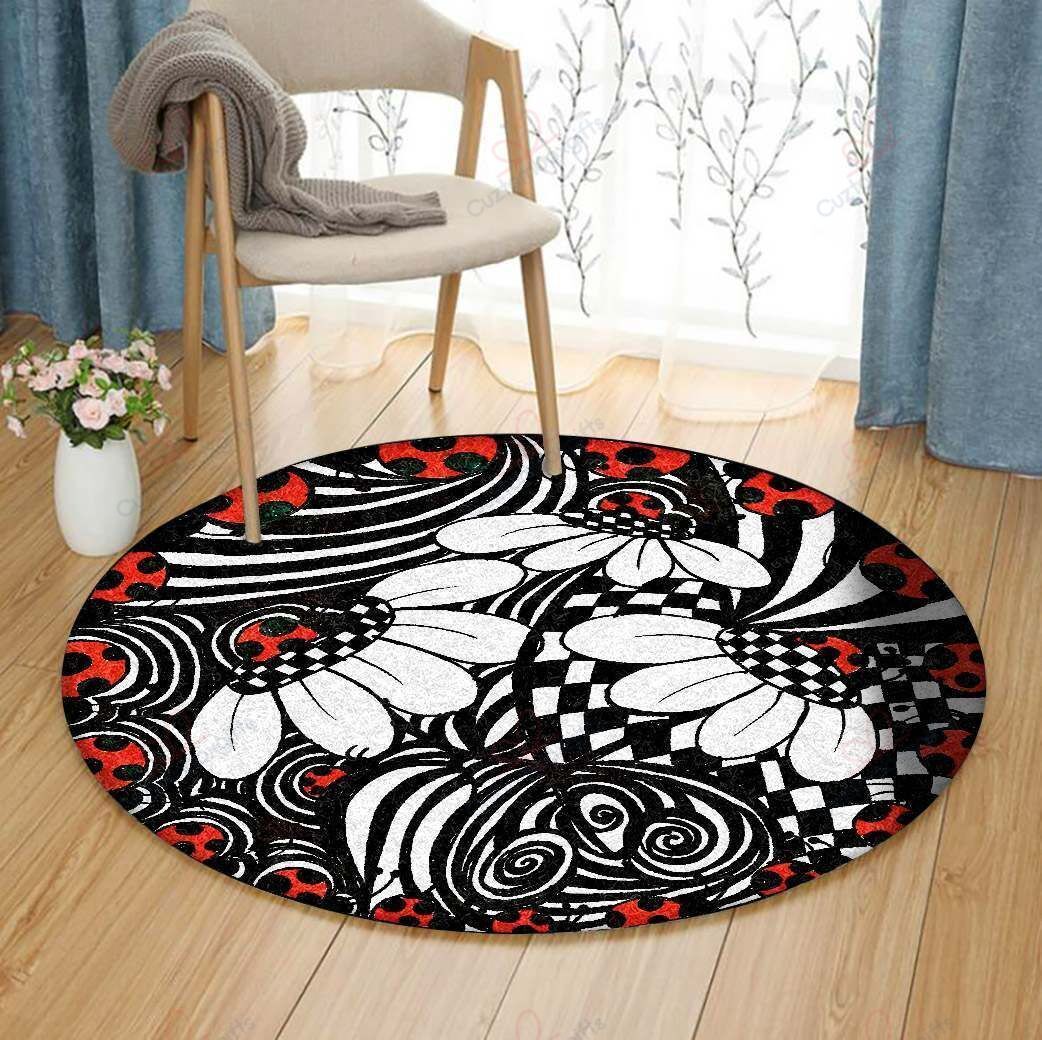 Ladybug Round Carpet Floor Rug Living Room Bedroom Decor Round Area Rug Carpet Ladybug Round Carpet Floor Rug Living Room Bedroom Decor Round Area Rug Carpet