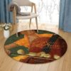 Lamusica Round Carpet Floor Rug Living Room Bedroom Decor Round Area Rug Carpet