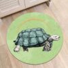 Land Tortoise Round Carpet Floor Rug Living Room Bedroom Decor Round Area Rug Carpet