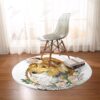 Lassie Collie Round Carpet Floor Rug Living Room Bedroom Decor Round Area Rug Carpet