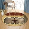 Lawyer Round Carpet Floor Rug Living Room Bedroom Decor Round Area Rug Carpet