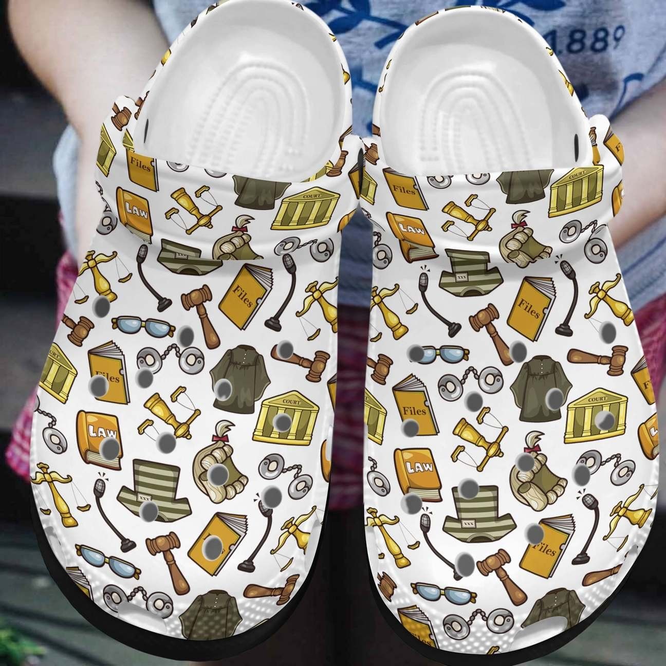 Lawyer Personalized Clog Custom Crocs Comfortablefashion Style Comfortable For Women Men Kid Print 3D Law Pattern Lawyer Personalized Clog Custom Crocs Comfortablefashion Style Comfortable For Women Men Kid Print 3D Law Pattern