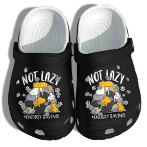 Lazy Cat Crocs Clog Clog Shoes – Not Lazy Energy Saving Shoes Gift For Boy Girl Son Daughter