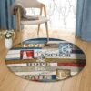 Let Love Be Your Anchor And Hope Be Your Sail Round Carpet Floor Rug Living Room Bedroom Decor Round Area Rug Carpet