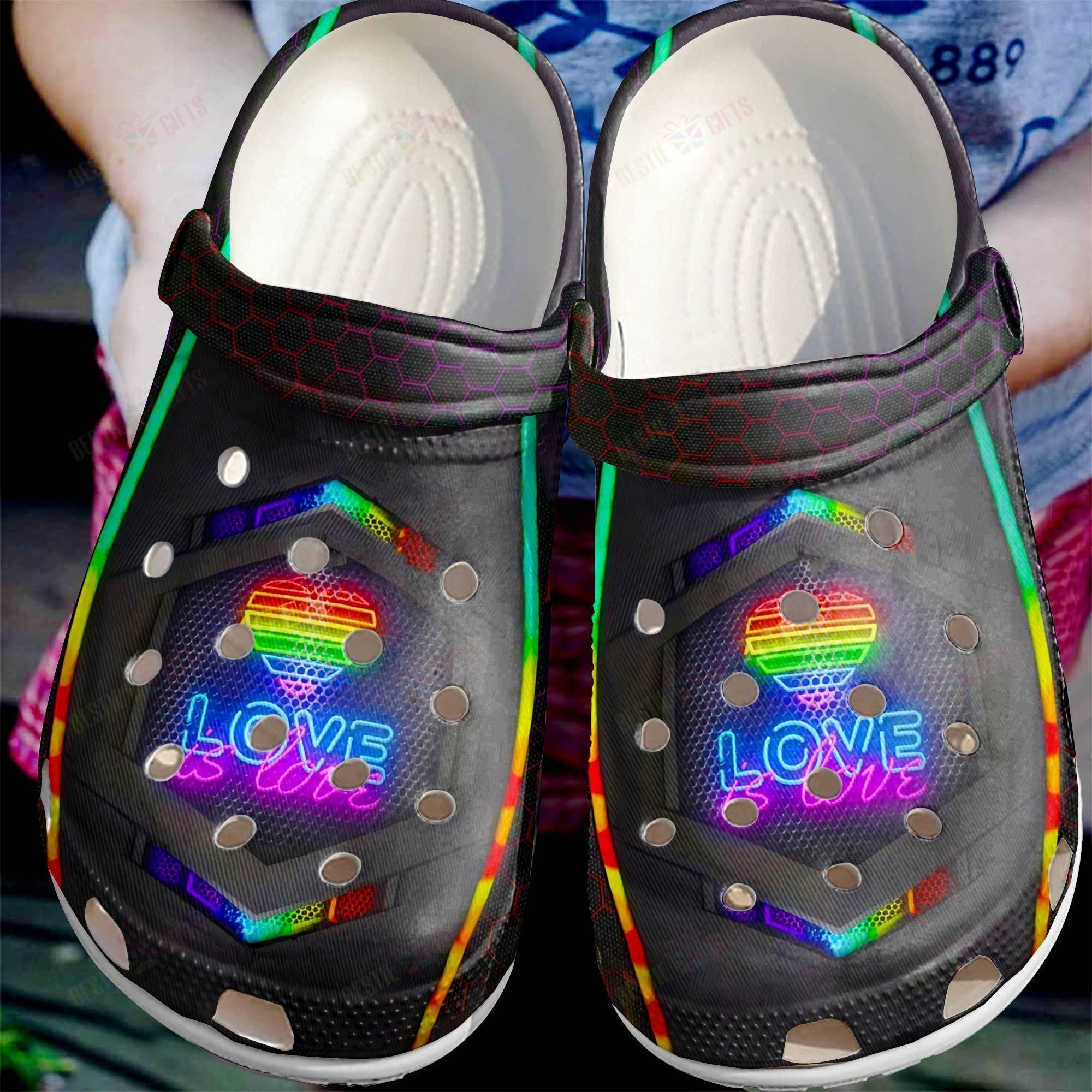 Lgbt Crocs Clog Classic Clog Love Is Love Shoes Lgbt Crocs Clog Classic Clog Love Is Love Shoes