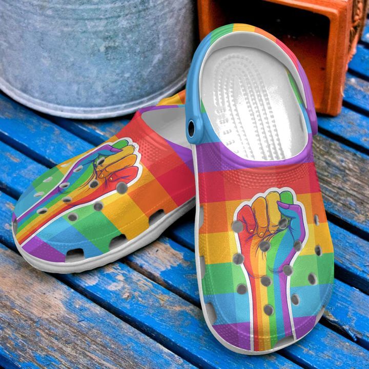 Lgbt Pride Sku 1554 Crocs Crocband Clog Comfortable For Mens Womens Classic Clog Water Shoes Lgbt Pride Sku 1554 Crocs Crocband Clog Comfortable For Mens Womens Classic Clog Water Shoes