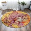 Libra Girl Round Carpet Floor Rug Living Room Bedroom Decor Round Area Rug Carpet