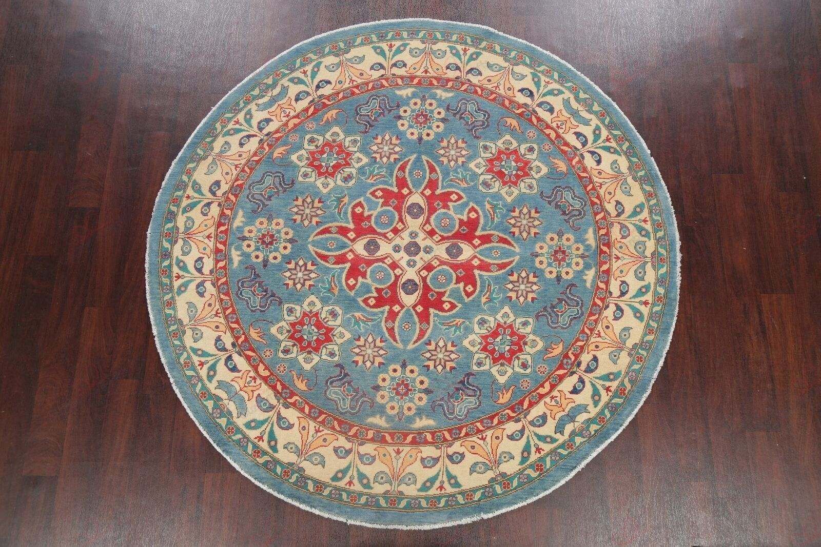 Light Blue Floral Round Carpet Floor Rug Living Room Bedroom Decor Round Area Rug Carpet Light Blue Floral Round Carpet Floor Rug Living Room Bedroom Decor Round Area Rug Carpet