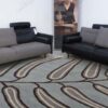 Light Blue Round Carpet Floor Rug Living Room Bedroom Decor Round Area Rug Carpet