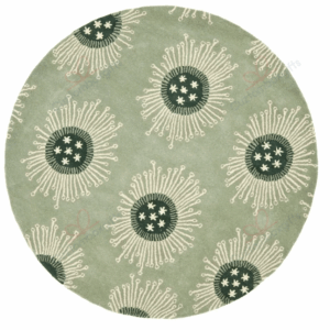 Light Blue Studio Seven Soho Round Carpet Floor Rug Living Room Bedroom Decor Round Area Rug Carpet