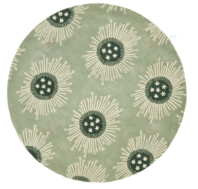 Light Blue Studio Seven Soho Round Carpet Floor Rug Living Room Bedroom Decor Round Area Rug Carpet Light Blue Studio Seven Soho Round Carpet Floor Rug Living Room Bedroom Decor Round Area Rug Carpet