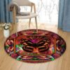 Light Butterfly Round Carpet Floor Rug Living Room Bedroom Decor Round Area Rug Carpet