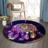 Light Dream Catcher Round Carpet Floor Rug Living Room Bedroom Decor Round Area Rug Carpet