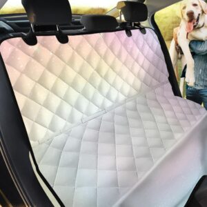 Light Pink And White Nebula Car Back Seat Cover Dog Car Seat Covers - 40ac30a60e65