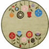 Lil Mo Whimsy Grass Round Carpet Floor Rug Living Room Bedroom Decor Round Area Rug Carpet