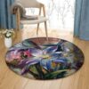 Lily Round Carpet Floor Rug Living Room Bedroom Decor Round Area Rug Carpet