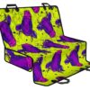 Lime Green And Purple Cow Pattern Print Pet Car Back Seat Cover - 78aa3d7c4688