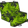 Lime Green Camouflage Print Pet Car Back Seat Cover - 150de6655e78