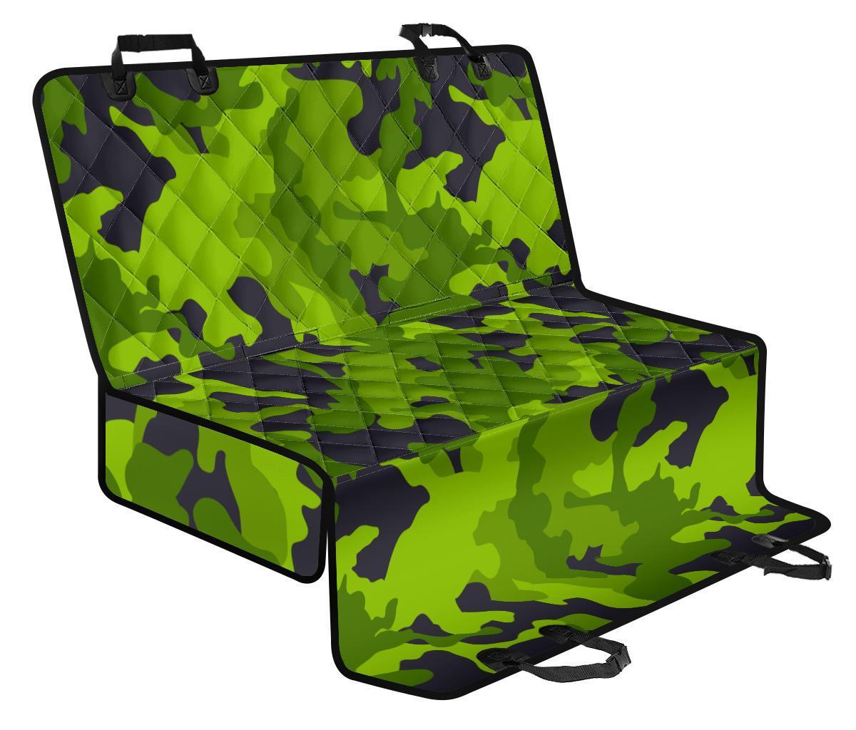 Lime Green Camouflage Print Pet Car Back Seat Cover - 150de6655e78 Lime Green Camouflage Print Pet Car Back Seat Cover - 150de6655e78